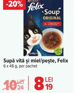 Carrefour Supă vită şi miel/peşte, Felix Ofertă