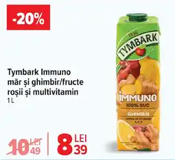 Carrefour Tymbark Immuno măr şi ghimbir/fructe roşii şi multivitamin Ofertă