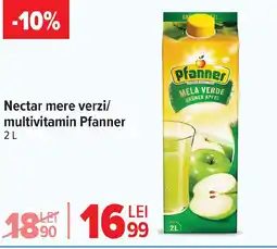 Carrefour Nectar mere verzi/ multivitamin Pfanner Ofertă