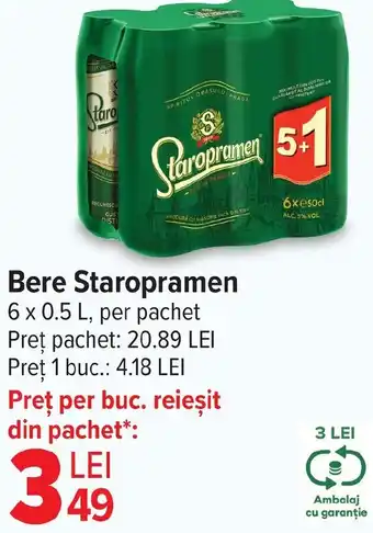 Carrefour Bere Staropramen Ofertă