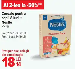 Carrefour Cereale pentru copii 8 luni + Nestle Ofertă