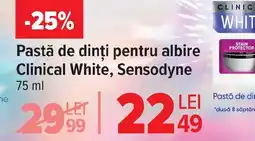 Carrefour Pastă de dinți pentru albire Clinical White, Sensodyne Ofertă