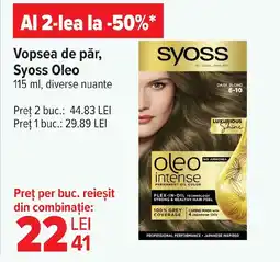 Carrefour Vopsea de păr, Syoss Oleo Ofertă