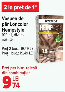 Carrefour Vospea de păr Loncolor Hempstyle Ofertă