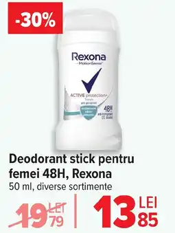 Carrefour Deodorant stick pentru femei 48H, Rexona Ofertă