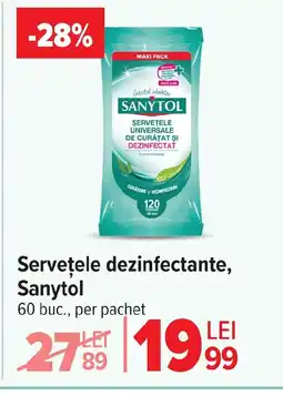 Carrefour Serveţele dezinfectante, Sanytol Ofertă