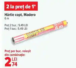 Carrefour Hârtie copt, Madero Ofertă