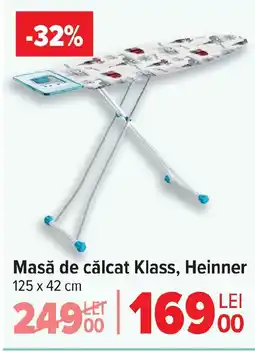 Carrefour Masă de călcat Klass, Heinner Ofertă