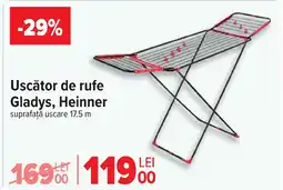 Carrefour Uscător de rufe Gladys, Heinner Ofertă