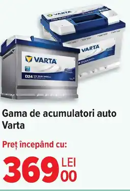 Carrefour Gama de acumulatori auto Varta Ofertă