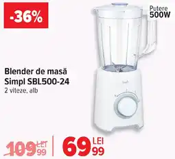 Carrefour Blender de masă Simpl SBL500-24 Ofertă