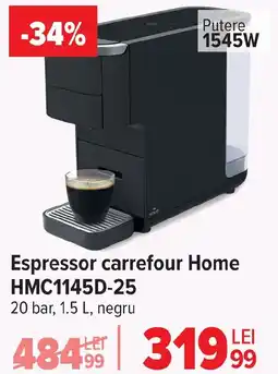 Carrefour Espressor carrefour Home HMC1145D-25 Ofertă