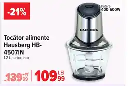 Carrefour Tocător alimente Hausberg HB-4507IN Ofertă