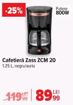 Carrefour Cafetieră Zass ZCM 20 Ofertă