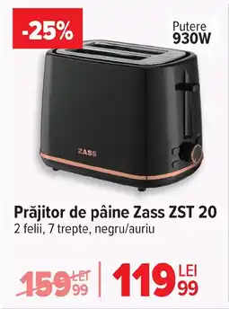 Carrefour Prăjitor de pâine Zass ZST 20 Ofertă