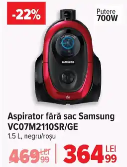 Carrefour Aspirator fără sac Samsung VC07M2110SR/GE Ofertă