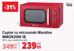 Carrefour Cuptor cu microunde Mandine MMOR20M-18 Ofertă
