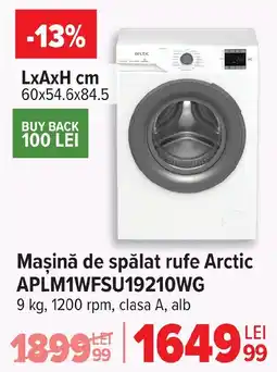 Carrefour Maşină de spălat rufe Arctic APLM1WFSU19210WG Ofertă
