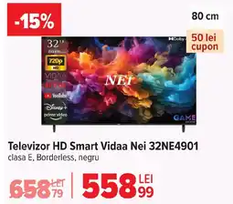 Carrefour Televizor HD Smart Vidaa Nei 32NE4901 Ofertă