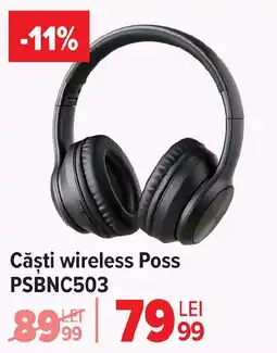 Carrefour Căşti wireless Poss PSBNC503 Ofertă