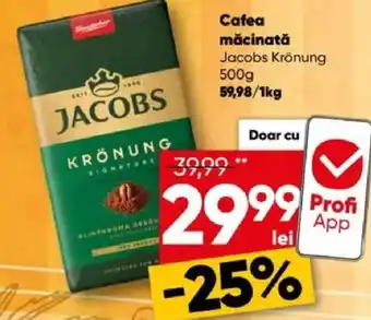 PROFI Cafea măcinată Jacobs Krönung Ofertă