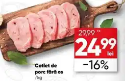 PROFI Cotlet de pore fără os Ofertă