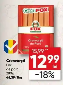 PROFI Crenvursti Fox de porc Ofertă