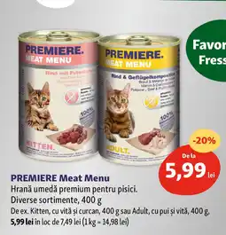 Fressnapf PREMIERE Meat Menu Ofertă