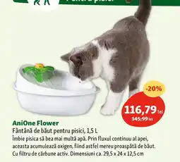 Fressnapf AniOne Flower Fântână de băut pentru pisici Ofertă