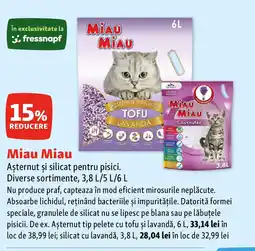 Fressnapf Miau Miau Aşternut şi silicat pentru pisici Ofertă