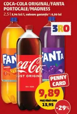 Penny Coca-cola original/fanta portocale/madness Ofertă