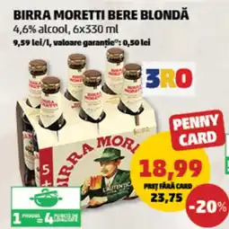 Penny Birra moretti bere blondă Ofertă
