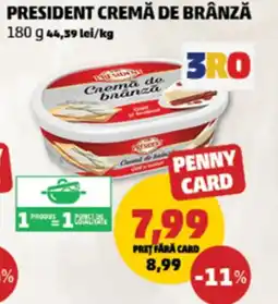 Penny President cremă de brânză Ofertă