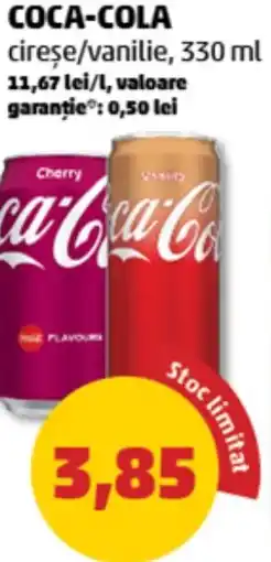 Penny COCA-COLA cirese/vanilie Ofertă