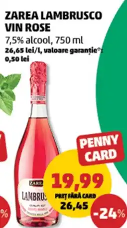 Penny Zarea lambrusco vin rose Ofertă