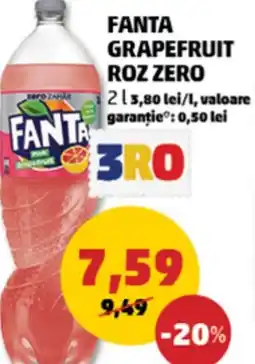 Penny Fanta grapefruit roz zero Ofertă