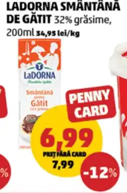Penny Ladorna smântână de gătit Ofertă