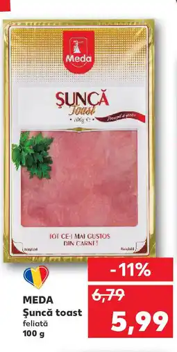 Kaufland MEDA Şuncă toast Ofertă