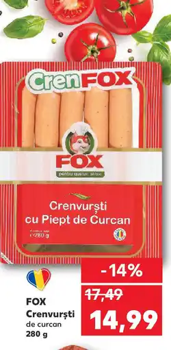 Kaufland FOX Crenvursti Ofertă
