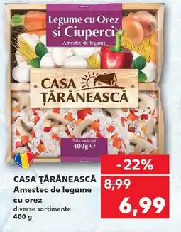 Kaufland CASA ŢĂRĂNEASCĂ Amestec de legume cu orez Ofertă