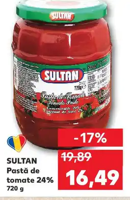 Kaufland SULTAN Pastă de tomate 24% Ofertă