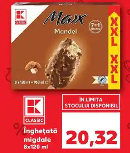 Kaufland Îngheţată migdale Ofertă