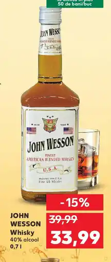 Kaufland JOHN WESSON Whisky Ofertă