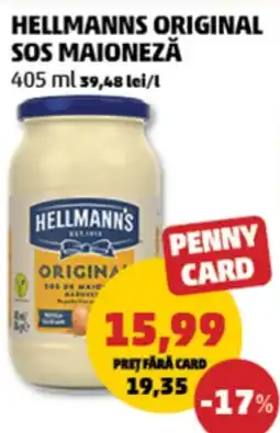 Penny HELLMANN'S Original sos maioneză Ofertă