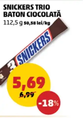 Penny SNICKERS Trio baton ciocolată Ofertă