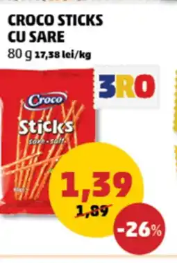 Penny Croco sticks cu sare Ofertă