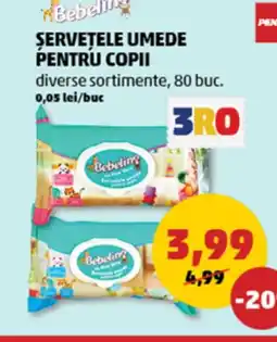 Penny Șervețele umede pentru copii Ofertă