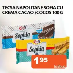 Unicarm TECSA Napolitane sofia cu crema cacao/cocos Ofertă