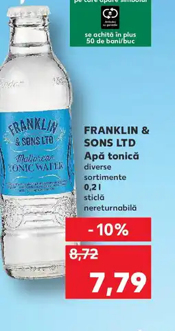 Kaufland FRANKLIN & SONS LTD Apă tonică Ofertă
