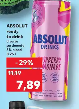 Kaufland ABSOLUT ready to drink Ofertă